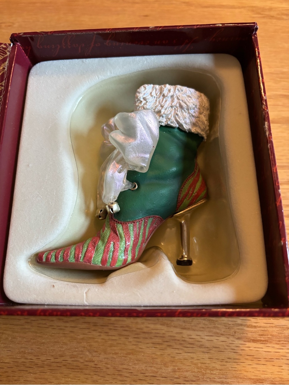Christmas Eve Ball Miniature Collectable Figurine from Just The Right Shoe 2001